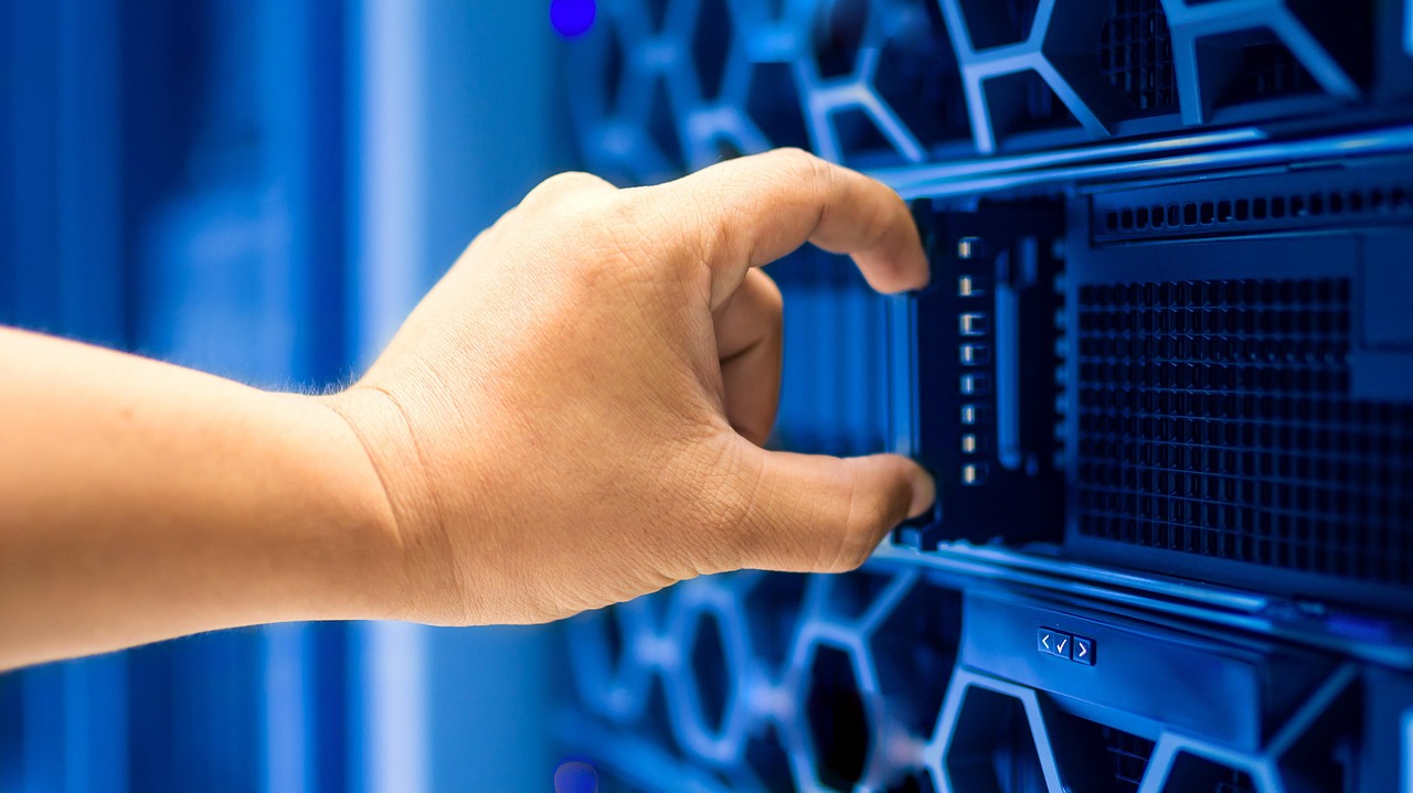 data center technician rack cabling