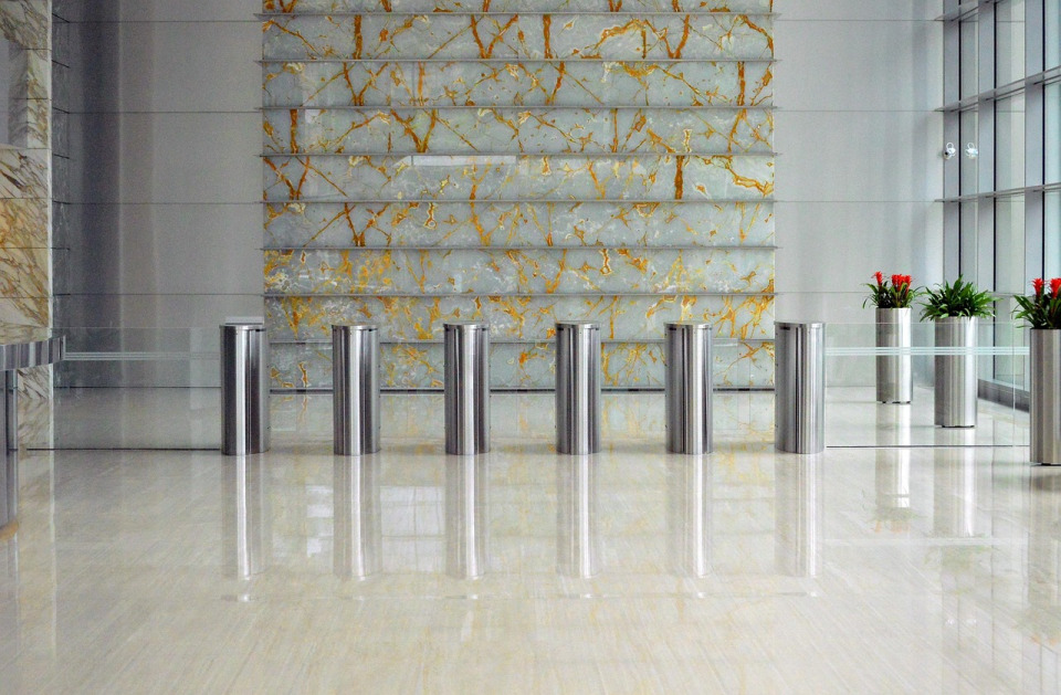 control de acceso molinetes lobby